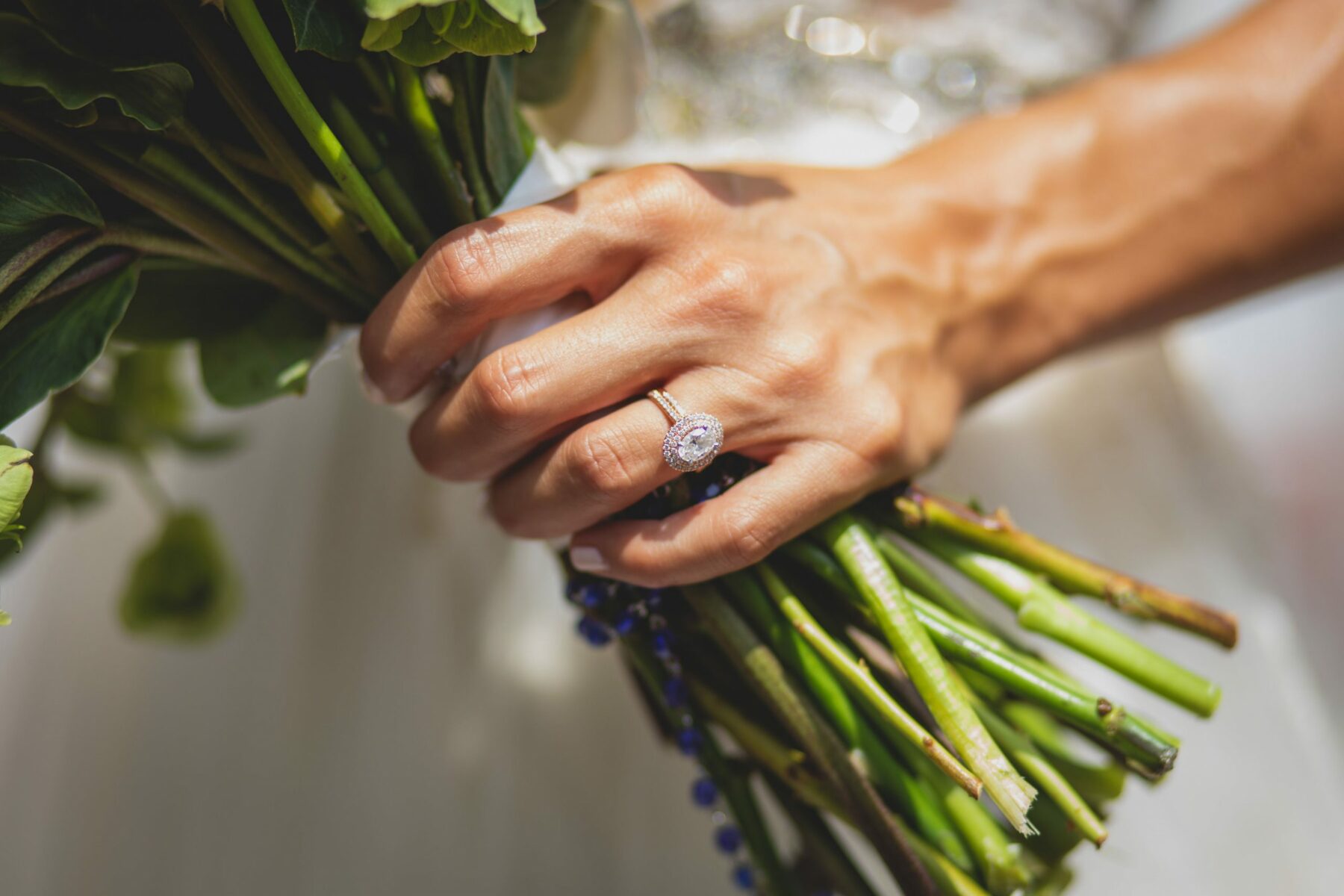 Wedding Ring And Flowers