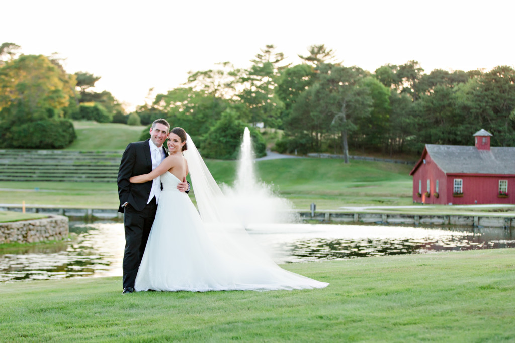 A Newly Married Couple At Willowbend In Mashpee, Ma.